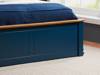 Land Of Beds Rhodes Navy Blue Wooden Small Double Ottoman Bed5