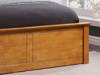 Land Of Beds Rhodes Oak Wooden Double Ottoman Bed5