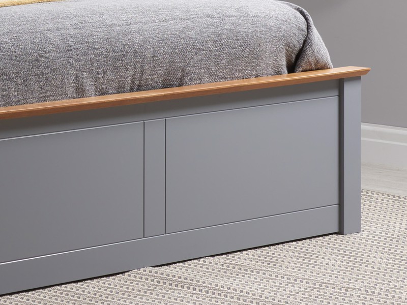 Land Of Beds Rhodes Stone Grey Wooden Ottoman Bed6