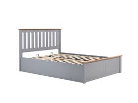 Land Of Beds Rhodes Stone Grey Wooden Ottoman Bed4