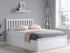 Land Of Beds Rhodes White Wooden Double Ottoman Bed1