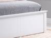 Land Of Beds Rhodes White Wooden Single Ottoman Bed5