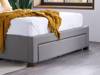 Land Of Beds Campbell Grey Fabric Bed Frame3