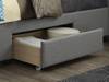 Land Of Beds Campbell Grey Fabric Double Bed Frame4