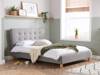 Land Of Beds Springwood Grey Fabric Bed Frame1