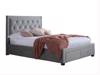 Land Of Beds Santorini Grey Fabric Double Bed Frame8