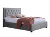 Land Of Beds Santorini Grey Fabric King Size Bed Frame6