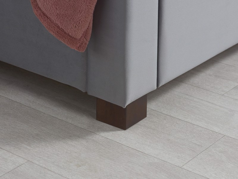 Land Of Beds Santorini Grey Fabric Bed Frame5