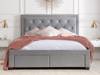 Land Of Beds Santorini Grey Fabric Super King Size Bed Frame5
