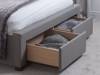 Land Of Beds Athens Grey Fabric Bed Frame3