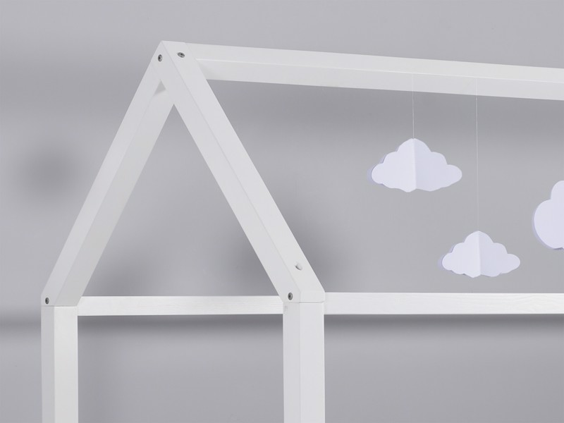 Land Of Beds Thornton Home White Wooden Kids Bed2