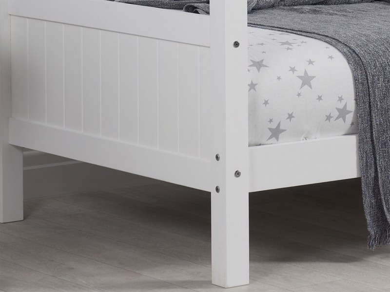 Land Of Beds Thornton Home White Wooden Kids Bed4