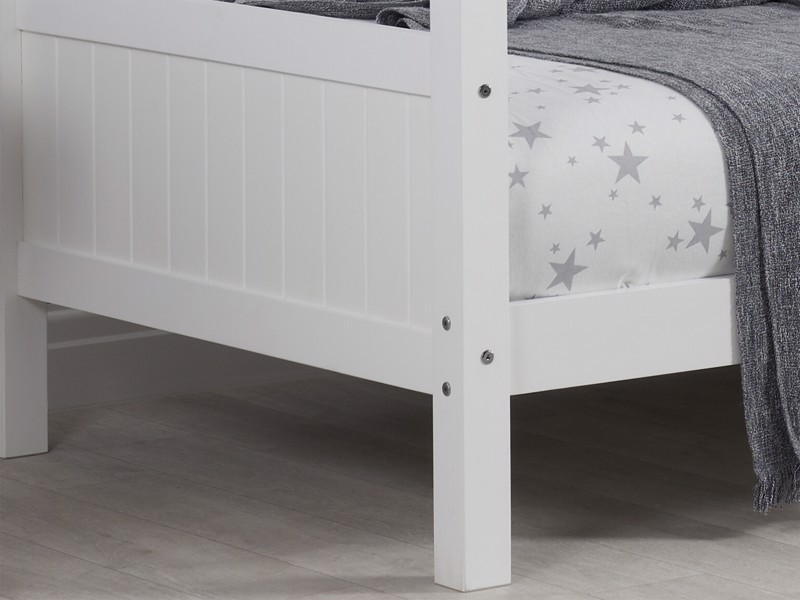 Land Of Beds Thornton Home White Wooden Childrens Bed5