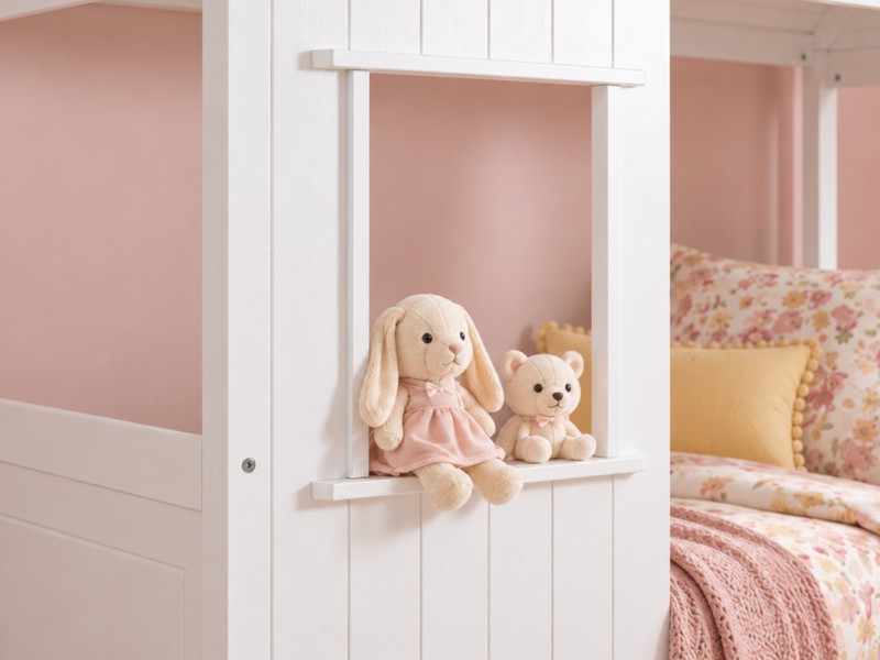 Land Of Beds Manor House White Wooden Kids Bed2