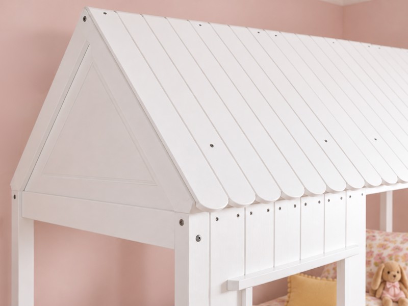 Land Of Beds Manor House White Wooden Kids Bed3