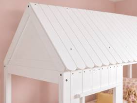 Land Of Beds Manor House White Wooden Kids Bed3