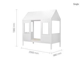 Land Of Beds Manor House White Wooden Kids Bed8