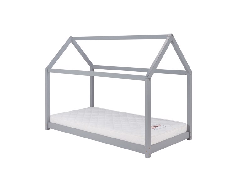 Land Of Beds Orchards House Grey Wooden Kids Bed3