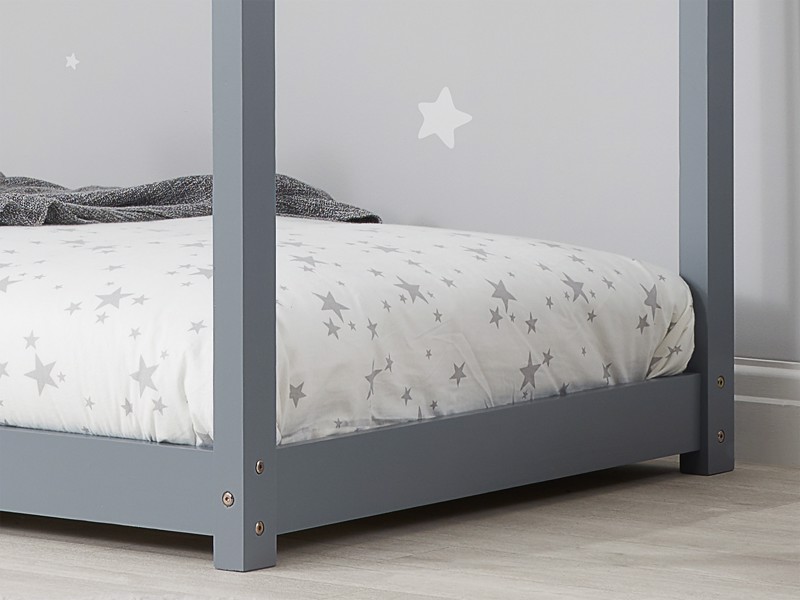 Land Of Beds Orchards House Grey Wooden Kids Bed4