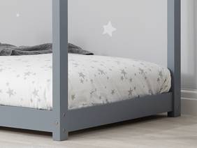 Land Of Beds Orchards House Grey Wooden Kids Bed5