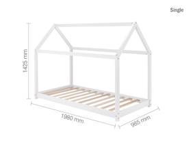 Land Of Beds Orchards House White Wooden Kids Bed6