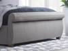 Land Of Beds Kyra Grey Fabric Bed Frame2