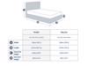 Land Of Beds Amy Grey Fabric Bed Frame7