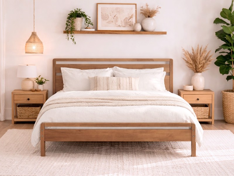 Land Of Beds Verona Wooden Double Bed Frame2
