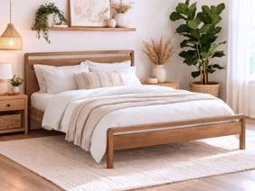 Land Of Beds Verona Wooden Double Bed Frame1