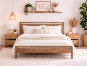Land Of Beds Verona Wooden Double Bed Frame2