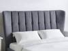 Land Of Beds Phillipa Dark Grey Fabric King Size Bed Frame3