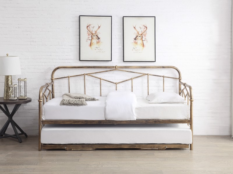 Land Of Beds Stanley Antique Bronze Metal Guest Bed2