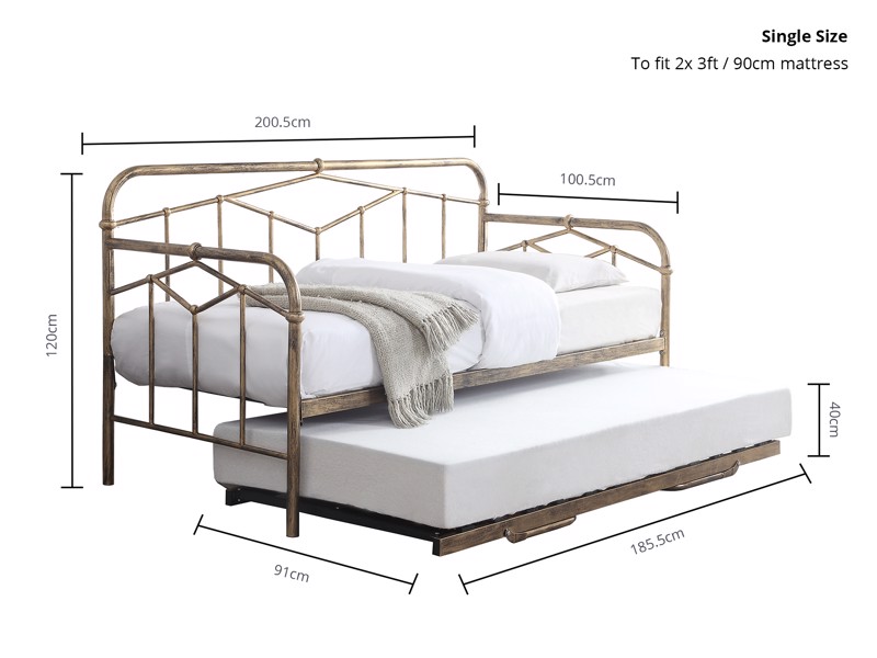 Land Of Beds Stanley Antique Bronze Metal Guest Bed5