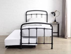 Land Of Beds Perth Black Metal Guest Bed5