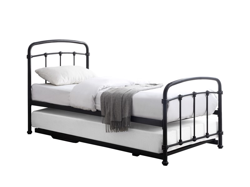 Land Of Beds Perth Black Metal Guest Bed4