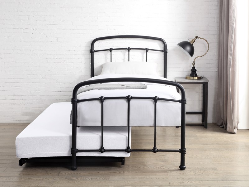 Land Of Beds Perth Black Metal Guest Bed5