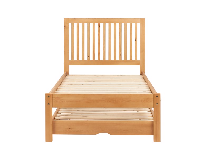 Land Of Beds Arden Honey Pine Wooden Single Guest Bed4