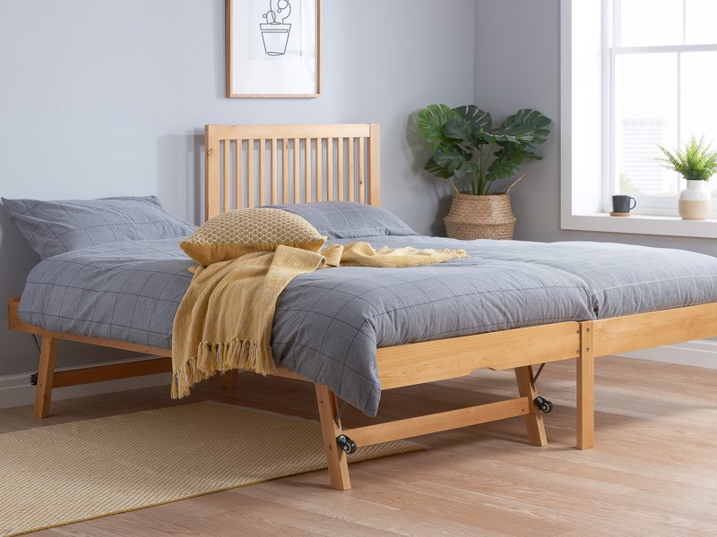 Land Of Beds Arden Honey Pine Wooden Single Guest Bed5