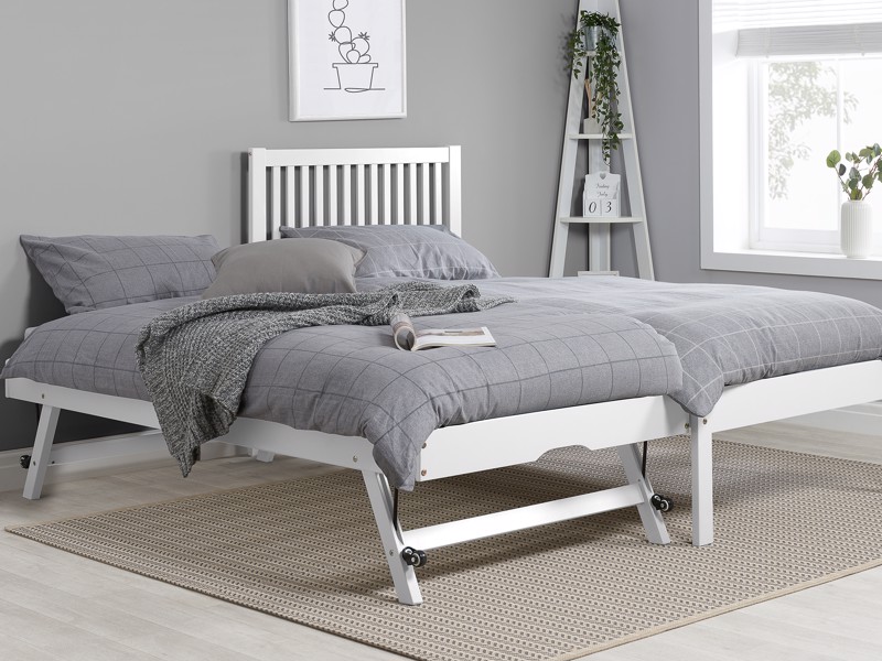 Land Of Beds Arden White Wooden Guest Bed4