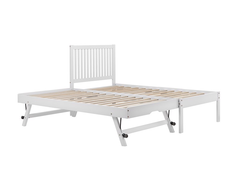 Land Of Beds Arden White Wooden Guest Bed6