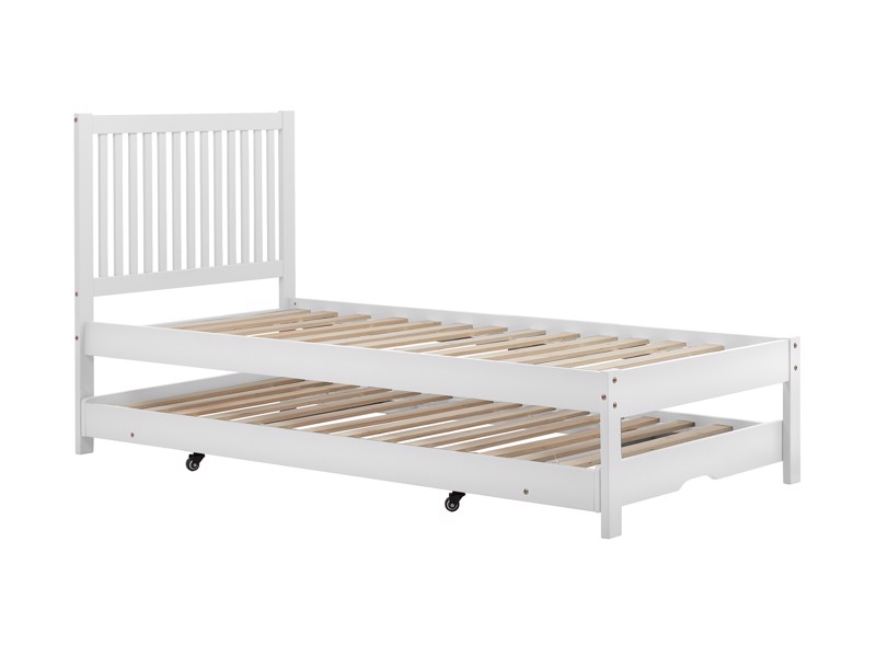 Land Of Beds Arden White Wooden Guest Bed2