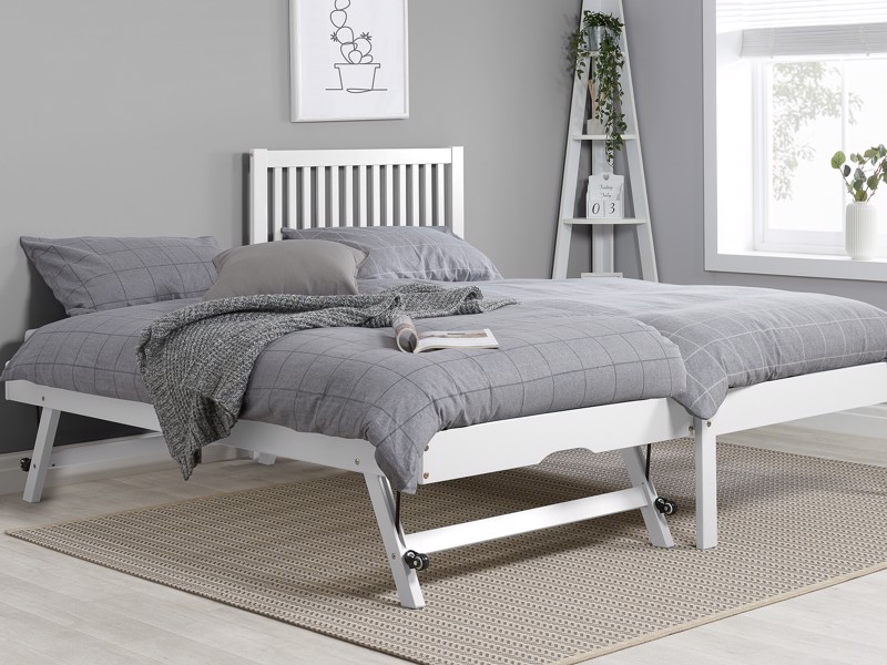 Land Of Beds Arden White Wooden Guest Bed5