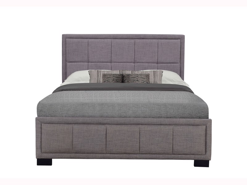 Land Of Beds Forte Grey Fabric Bed Frame6