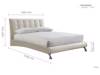 Land Of Beds Rhythm Cream Fabric Small Double Bed Frame8