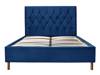 Land Of Beds Sonata Blue Fabric Bed Frame5