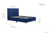 Land Of Beds Sonata Blue Fabric Bed Frame6