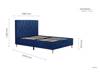 Land Of Beds Sonata Blue Fabric Bed Frame7