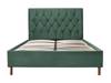 Land Of Beds Sonata Green Fabric Bed Frame4