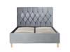 Land Of Beds Sonata Grey Fabric Bed Frame4