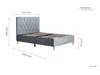 Land Of Beds Sonata Grey Fabric Bed Frame6